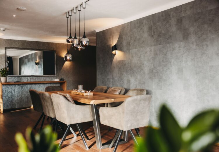 Luxus Wellnesschalet Seefeld Ski Chalet Österreich Mieten Esstisch