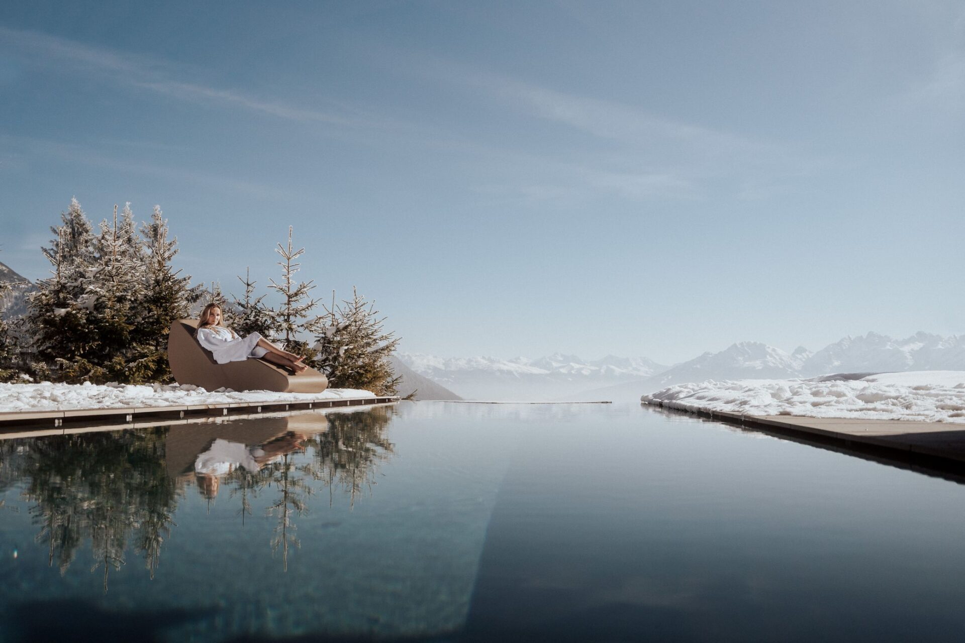 Luxus Wellnesschalet Seefeld Ski Chalet Österreich Mieten Infinitypool
