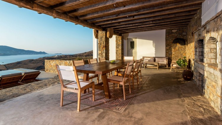 exklusives Ferienhaus Mykonos 12 Personen - Villa Ftelia View