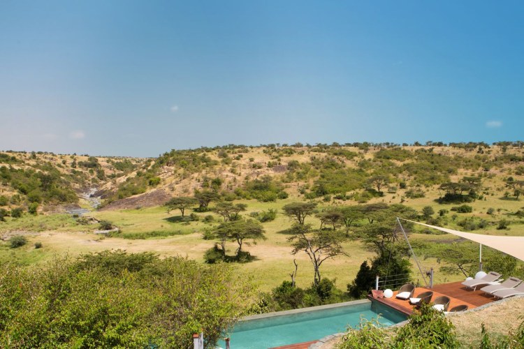 Mahali Mzuri Pool Landschaft