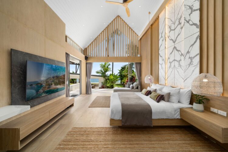 Mandala Beach Villa Luxus Ferienhaus Koh Samui Am Strand Mieten Schlaf