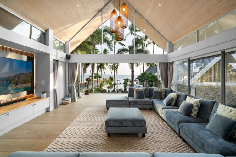 Mandala Beach Villa Luxus Ferienhaus Koh Samui Am Strand Mieten Wohnen