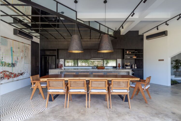 Mandala Oasis Canggu Bali – Indoor Essbereich Mit Esstisch Für 10 Personen