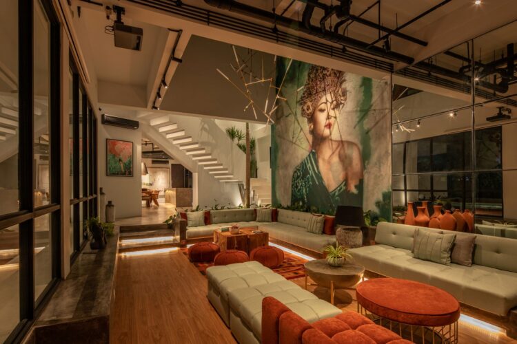 Mandala Oasis Canggu Bali – Modernes Wohnzimmer Mit Naturmaterialien