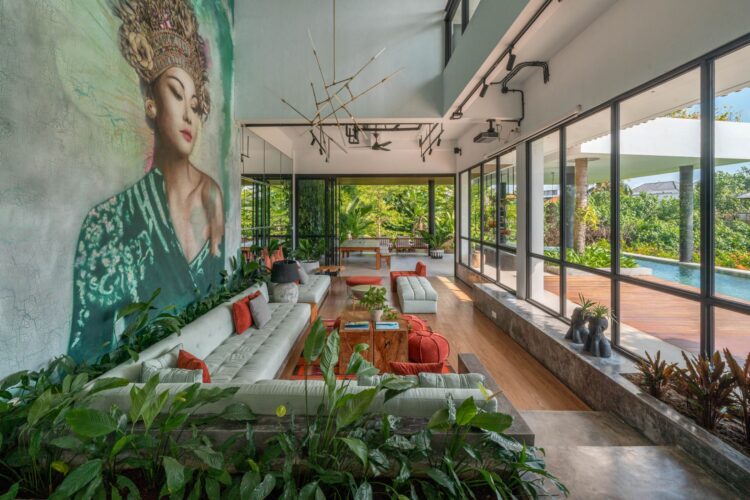 Mandala Oasis Canggu Bali – Wohnbereich Mit Abgesenkter Designer Lounge