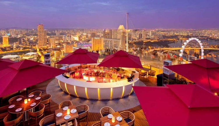 Marina Bay Sands Singapur Flemmings Rooftop Bar
