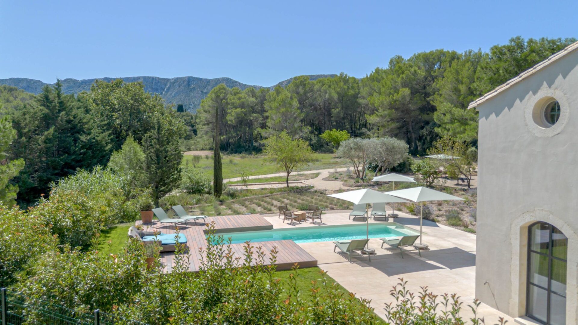 Mas Des Etoiles Luxus Ferienhaus Provence Mieten Garten