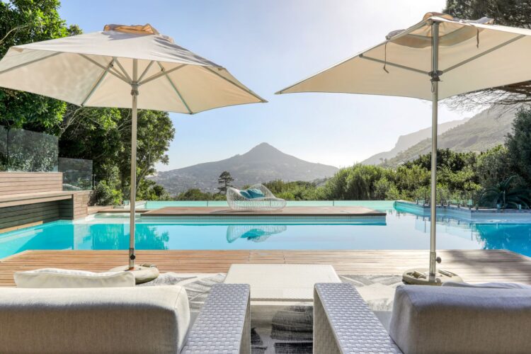 Modern Design Hideaway Luxus Ferienvilla Kapstadt Mieten Ausblick