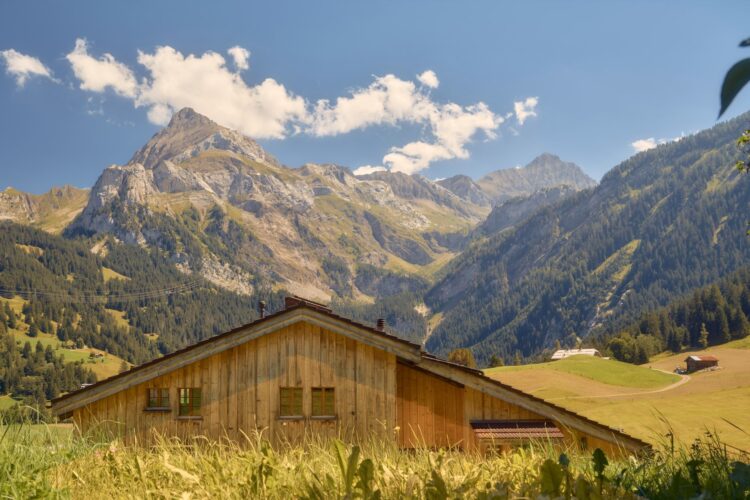 Mountain Chalet Gstaad Luxus Ferienhaus Schweiz Mieten View