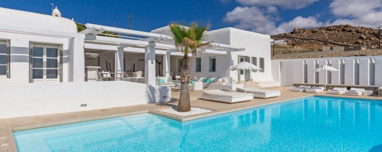Ferienhaus mit Meerblick auf Mykonos - Ornos