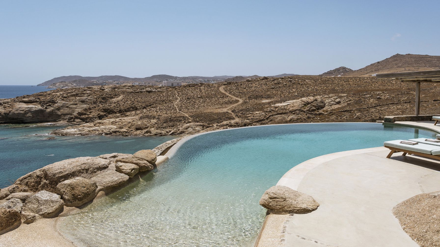 Natural Beach Villa Luxuriöses Ferienhaus Mykonos Am Strand Infinitypool