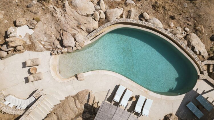Natural Beach Villa Luxuriöses Ferienhaus Mykonos Am Strand Pool