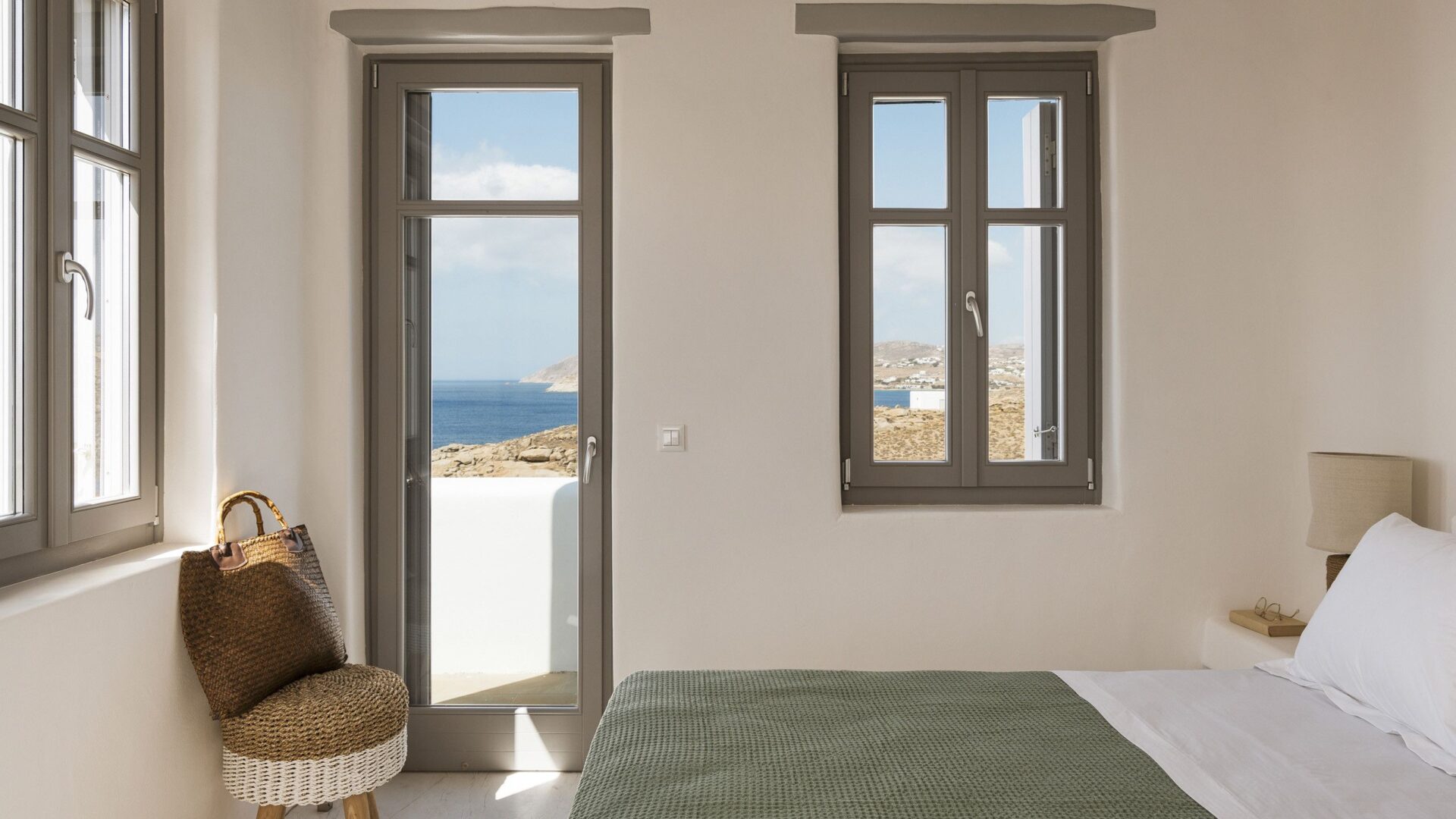 Natural Beach Villa Luxus Ferienhaus Mykonos Am Strand Schlafen