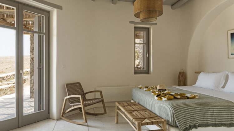 Natural Beach Villa Luxus Ferienvilla Mykonos Am Strand Schlafen