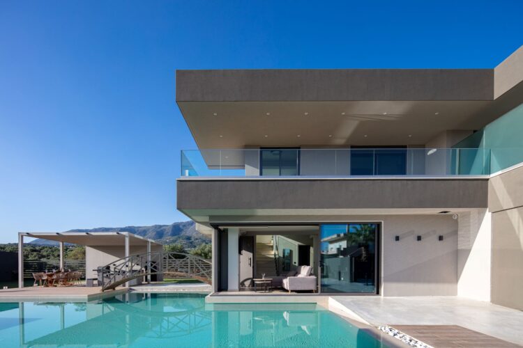 Nature Retreat Luxus Ferienhaus Kreta Mit Pool Mieten Außenansicht