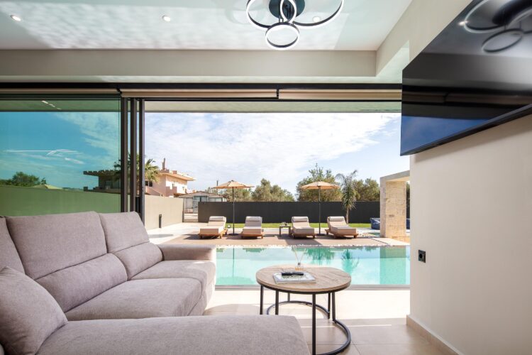 Nature Retreat Luxus Ferienhaus Kreta Mit Pool Mieten Sofa