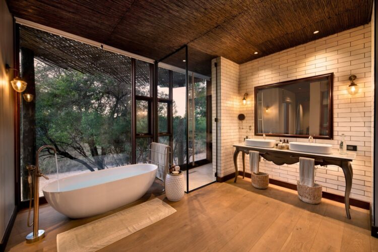 Ngala Family Villa Safari Lodge Südafrika Mieten Badewanne