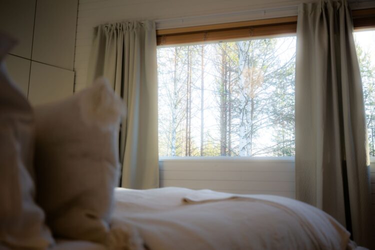 Nordic Design Villa Luxus Ferienhaus Lappland Mieten Ausblick