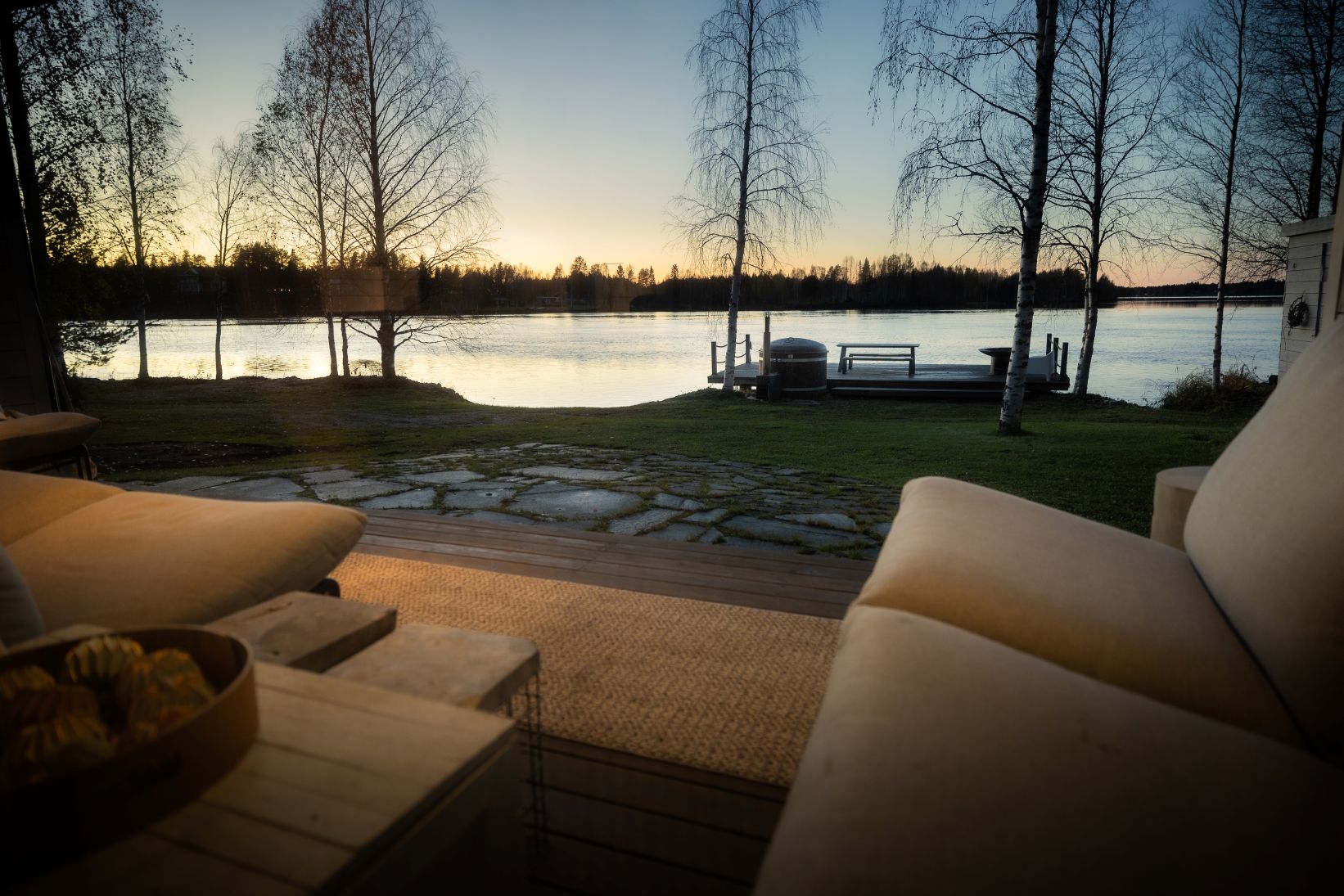 Nordic Design Villa Luxus Ferienhaus Lappland Mieten Fjord