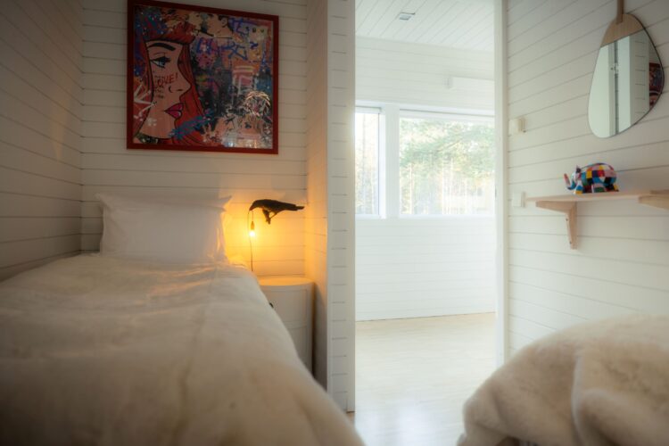 Nordic Design Villa Luxus Ferienhaus Lappland Mieten Schlaf