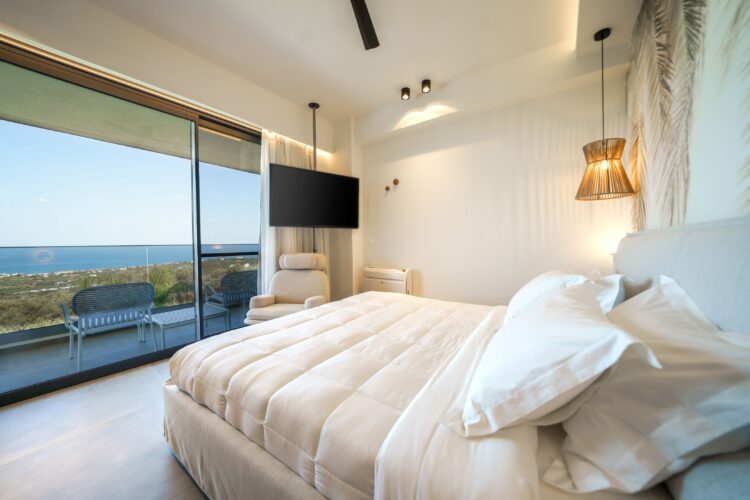 Opulence Villa Luxus Ferienhaus Kreta Mieten Bett
