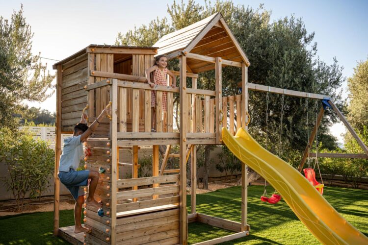 Opulence Villa Luxus Ferienhaus Kreta Mieten Spielplatz