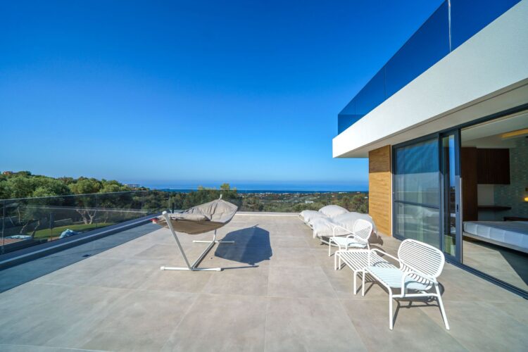 Opulence Villa Luxus Ferienhaus Kreta Mieten Terrasse