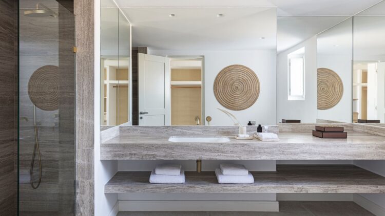 Parasporos View Villa Luxus Ferienhaus Paros Griechenland Mieten Bad