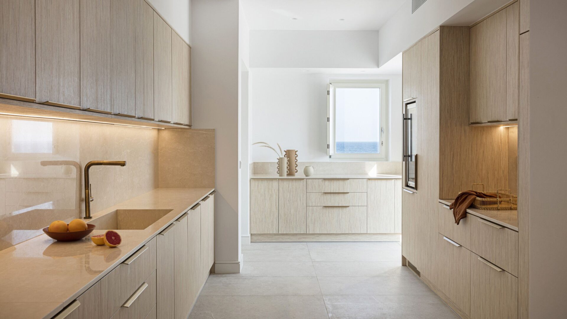 Parasporos View Villa Luxus Ferienhaus Paros Griechenland Mieten Küche