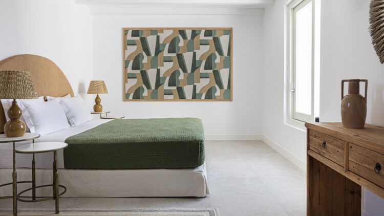 Parasporos View Villa Luxus Ferienhaus Paros Griechenland Mieten Kunst