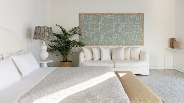 Parasporos View Villa Luxus Ferienhaus Paros Griechenland Mieten Schlafzimmer