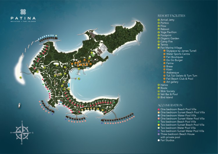 Patina Maldives Fari Islands Resort Map 19.1.21