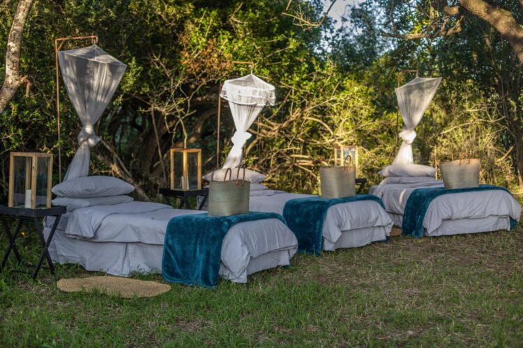 Phinda Homestead Luxus Safari Villa Südafrika Daybeds