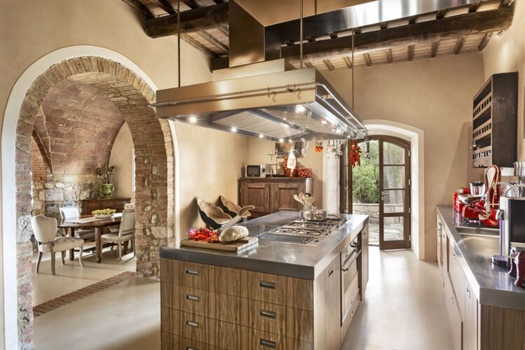 Pieve Valle Di Cecina Luxus Ferienhaus Toskana Mieten Küche