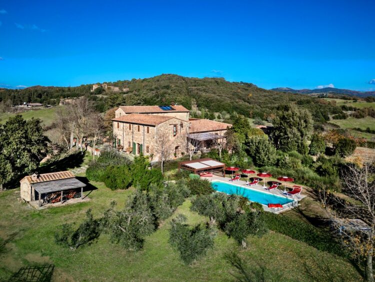 Pieve Valle Di Cecina Luxus Ferienhaus Toskana Mieten Lage