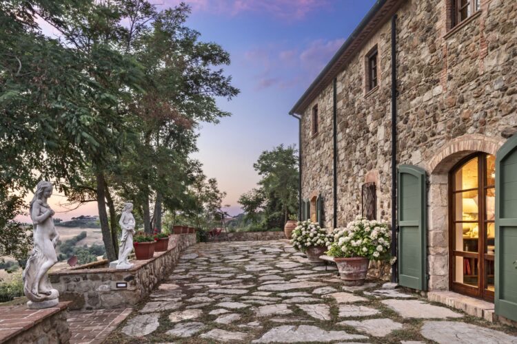 Pieve Valle Di Cecina Luxus Ferienhaus Toskana Mieten Terrasse