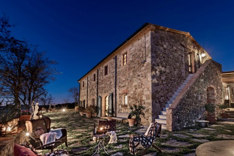 Pieve Valle Di Cecina Luxus Ferienhaus Toskana Mieten Winter