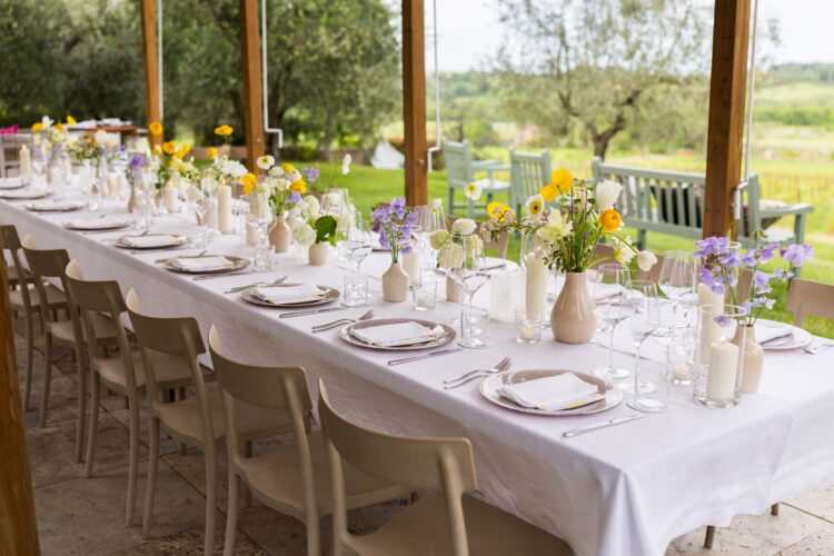Poggio Al Pino Luxus Villa Toskana Mieten Dinner