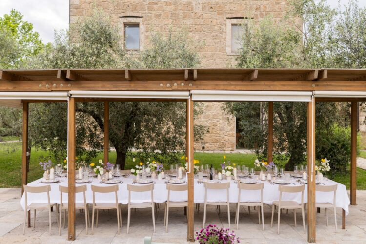 Poggio Al Pino Luxus Villa Toskana Mieten Esstisch