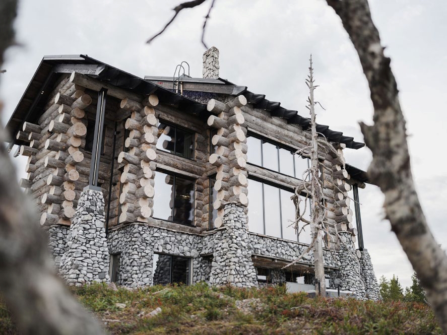Polaris Lodge Luxus Ferienhaus Lappland Mieten Außenansicht