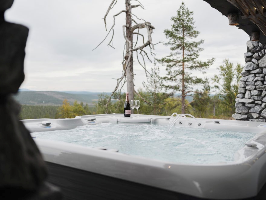 Polaris Lodge Luxus Ferienhaus Lappland Mieten Jacuzzi