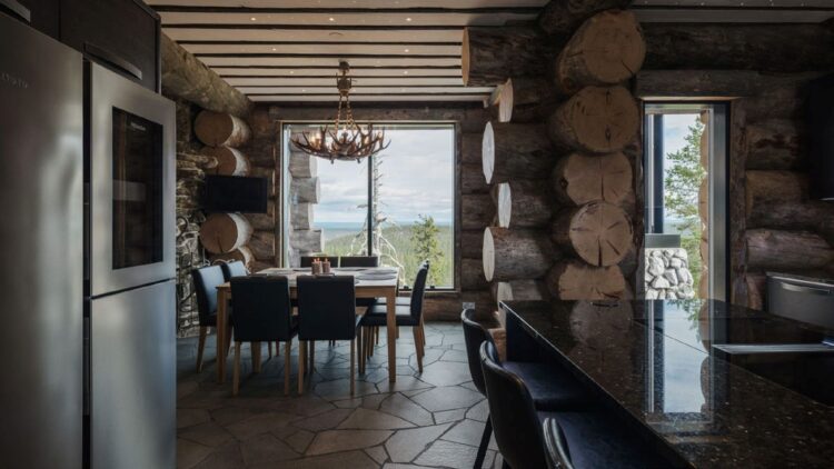 Polaris Lodge Luxus Ferienhaus Lappland Mieten Küche