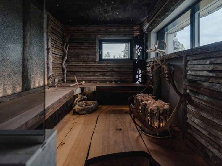 Polaris Lodge Luxus Ferienhaus Lappland Mieten Sauna