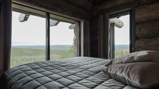 Polaris Lodge Luxus Ferienhaus Lappland Mieten Schlafen