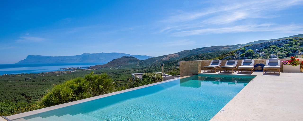 Ferienhaus Kreta mit Pool und Meerblick