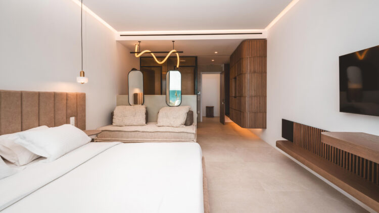 Poseidon Grand Sea Villa Luxus Ferienhaus Mykonos Am Meer Doppelzimmer