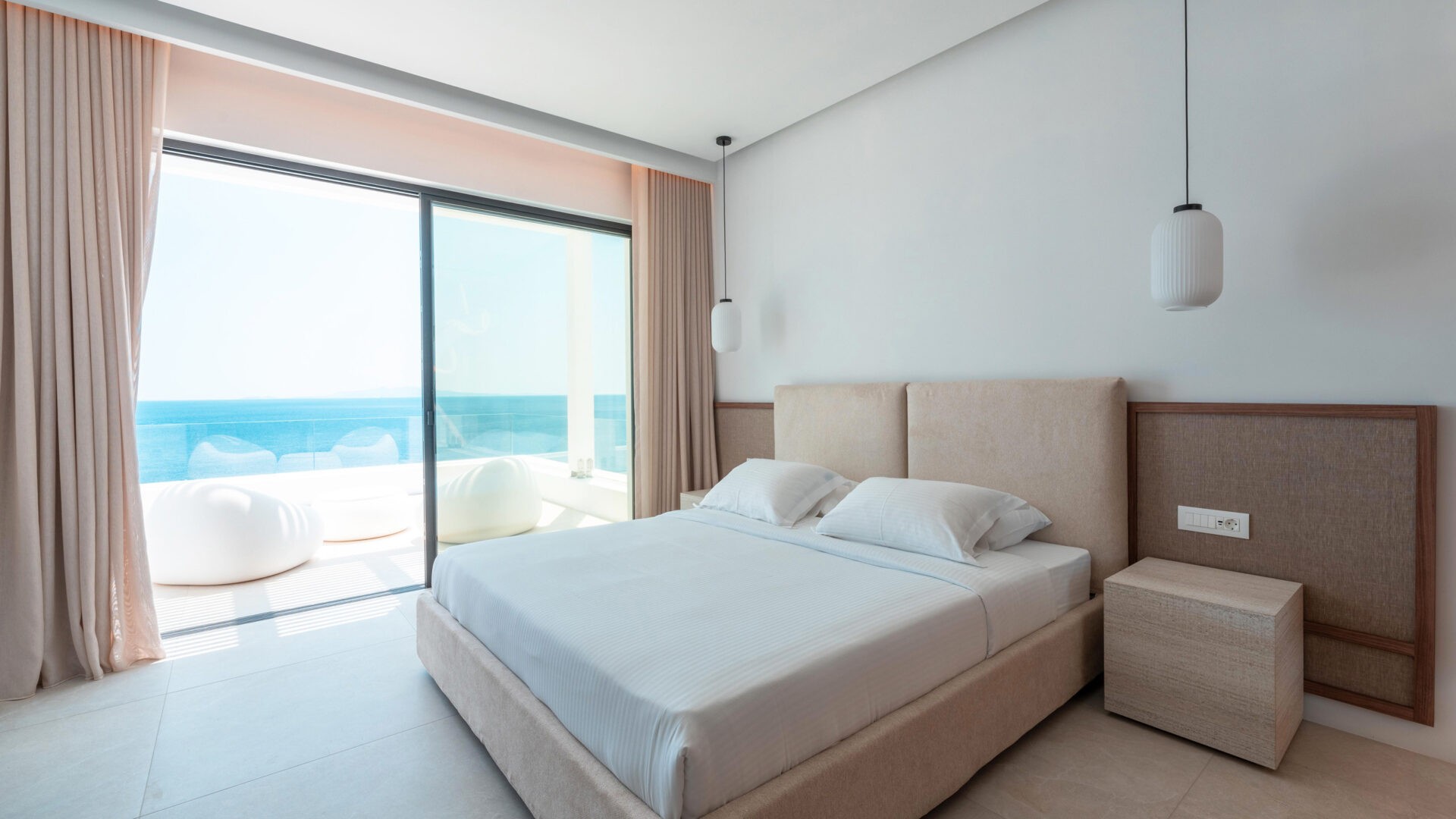 Poseidon Grand Sea Villa Luxus Ferienhaus Mykonos Am Meer Weiteres Schlafzimmer