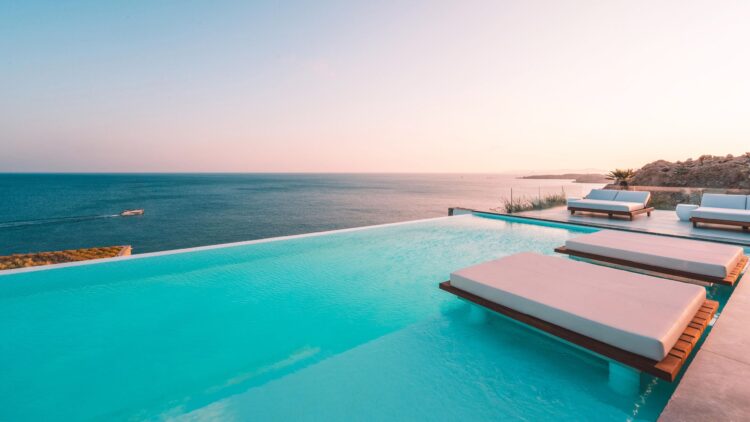 Poseidon Grand Sea Villa Luxus Ferienvilla Mykonos Am Meer Infinitypool