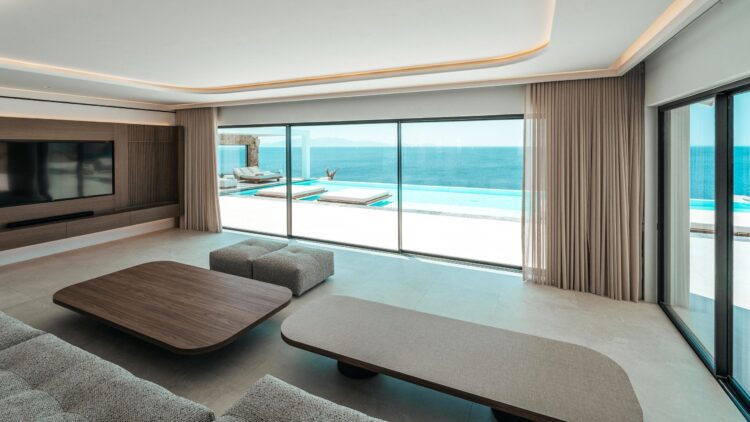 Poseidon Grand Sea Villa Luxus Ferienvilla Mykonos Am Meer Wohnen