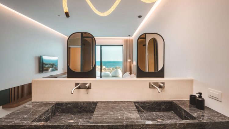 Poseidon Grand Sea Villa Luxus Ferienvilla Mykonos Am Meer Ensuite